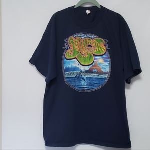 YES band vintage ALSTYLE short sleeve dark blue t-shirt 2XL Rock Progressive